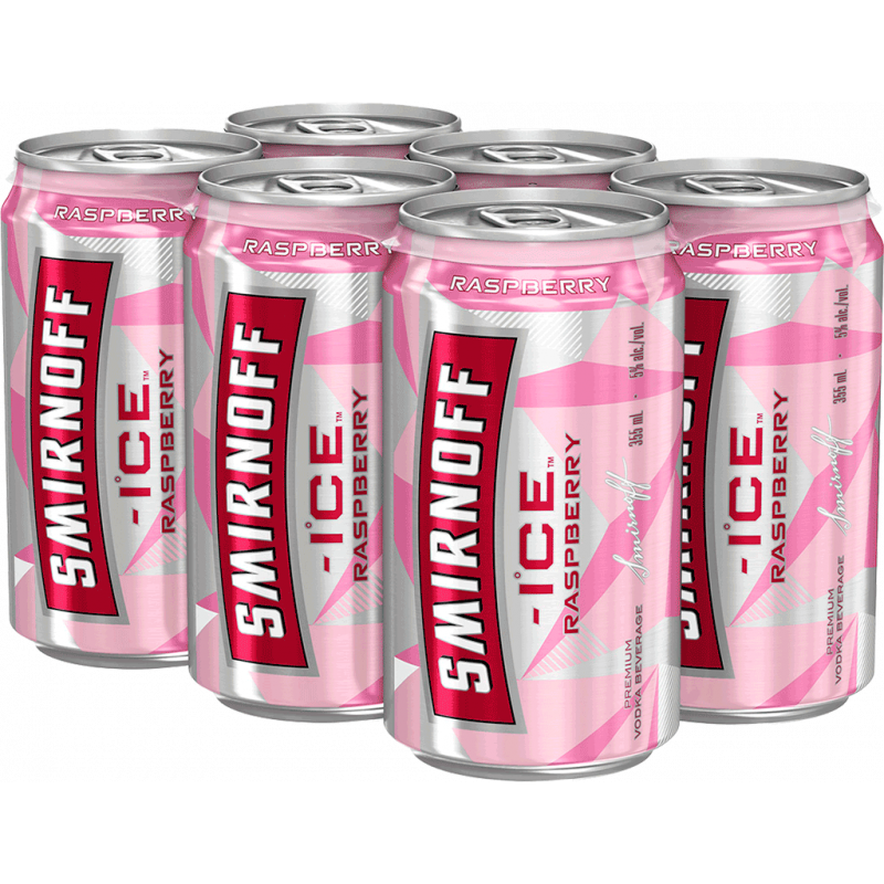 Smirnoff ICE Raspberry - 6 Cans
